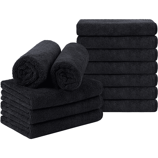 Toallas Para Peluquería / Barberia Negra