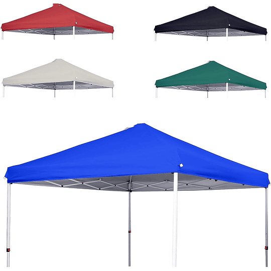 Carpa Lona Repuesto Toldo 3x3 Impermeable Color Azul