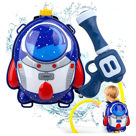 Pistola Mochila Niño Lanza Agua Juguete 1300ml