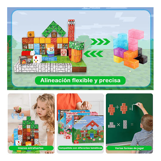 Set De Bloques de Construcción Magnético Hoso 100pcs