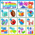 Set de 84pcs Juguete Sensorial Pop It Antiestres
