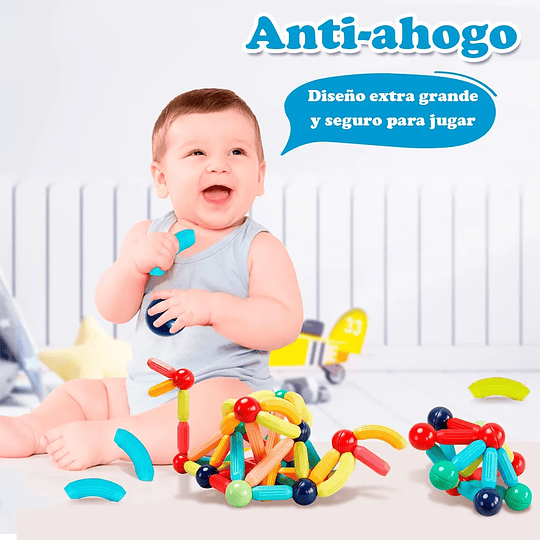 Bloques De Construcción Con Barra Magnética 130 pcs