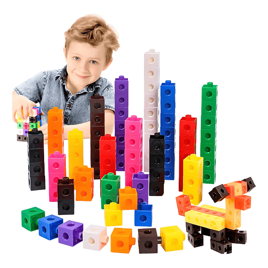 Cubos De Matemáticas Educativos 100pcs Juegos De Encaje