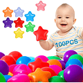 Pelotas Plásticas De Forma Estrella Para Piscina 100pcs