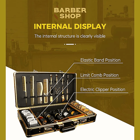 Maletín Organizador Para Barbería Peluquería