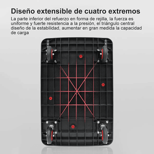 Yegua Carga Con Plataforma Plegable Jaula Extraíble 300kg