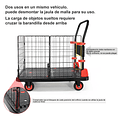 Yegua Carga Con Plataforma Plegable Jaula Extraíble 300kg