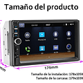 Radio Para Auto Con Pantalla Bluetooth Carplay Mp5 Usb