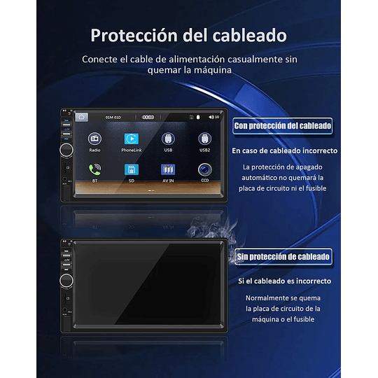Radio Para Auto Con Pantalla Bluetooth Carplay Mp5 Usb