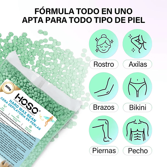 500g Cera Depilatoria Elástica Natural Película