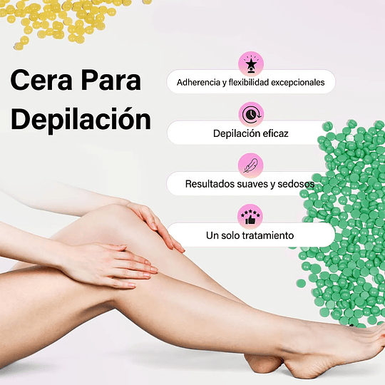 500g Cera Depilatoria Elástica Natural Película