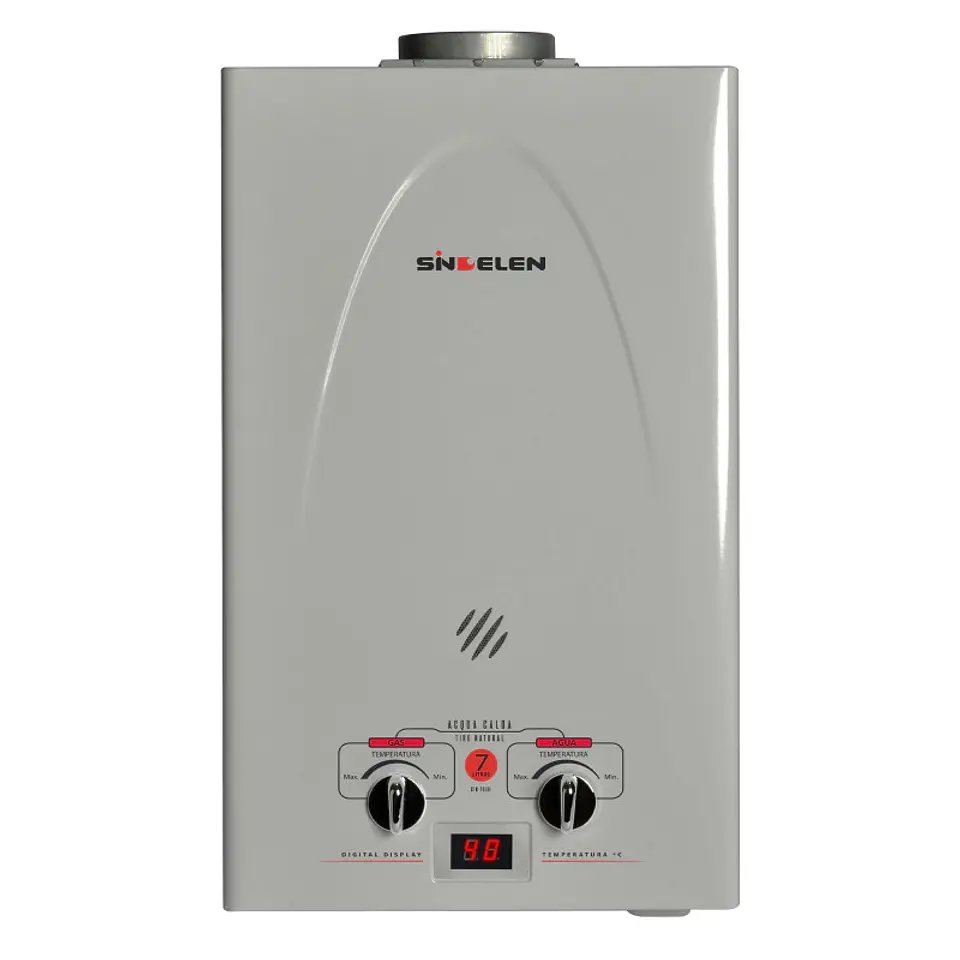 Calefont 7 Litros Gas Licuado • Tiro natural CFN-7GLSI  1