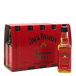 Pack 10x Whisky Jack Daniels Fire Miniatura 50cc