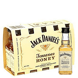 Pack 10x Whisky Jack Daniels Honey Miniatura 50cc