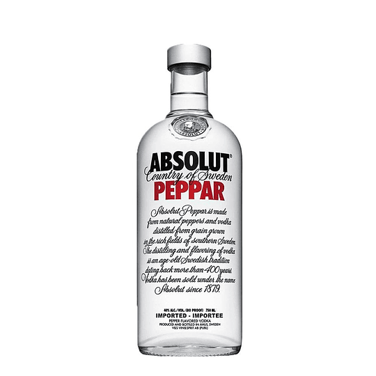 Vodka Absolut Peppar 750cc