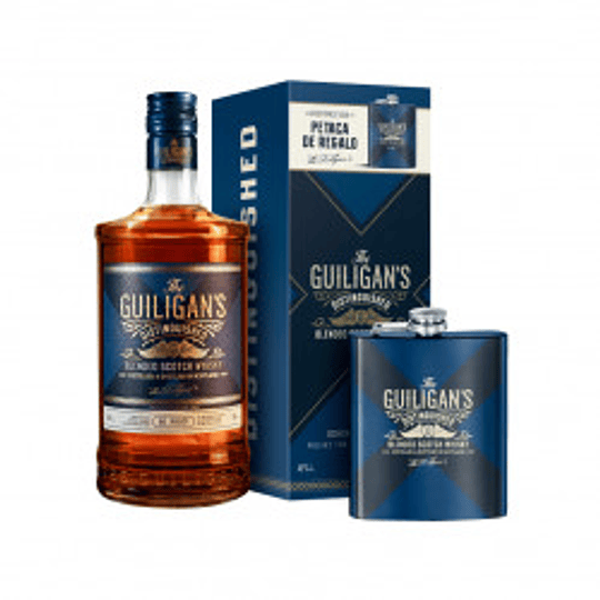 Pack Whisky The Guiligan's 750cc + Petaca de Regalo