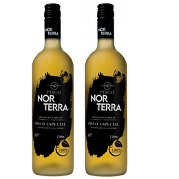 Pack 2x Pisco Norterra Especial Añejado 35° 1 Litro 