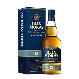Whisky Single Malt Glen Moray 12 Años 40° 700cc
