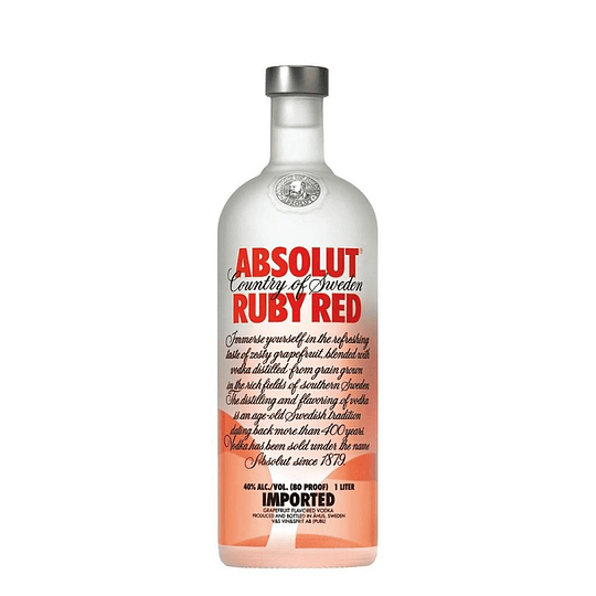 Vodka Absolut Ruby Red 750cc