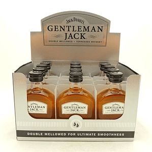 Pack 12x Whiskey Jack Daniels Gentleman 40° Miniatura 50cc 