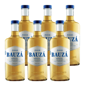 Pack 6x Pisco Bauzá Especial 35° 1 Litro