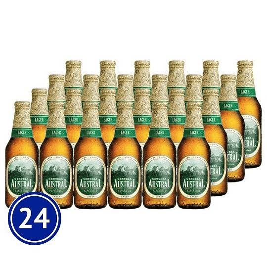24x Cerveza Austral Lager Botella 330cc