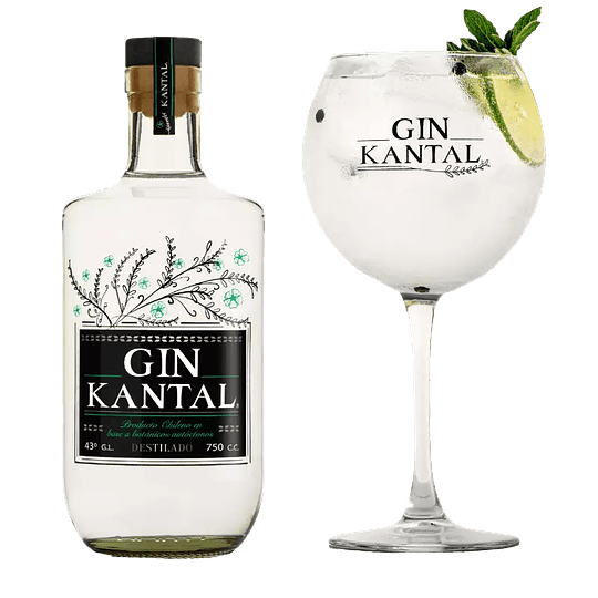 Pack Gin Kantal 43° 750cc + Copa Precio Oferta