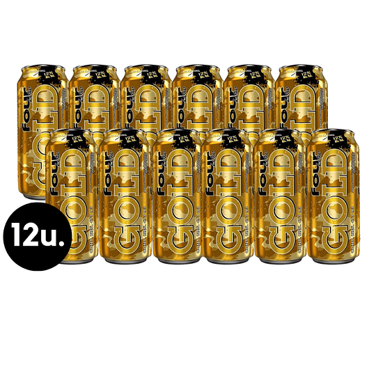 PACK X 12 Bebida Four Loko Gold 12° 473cc ($1.890 C/U)