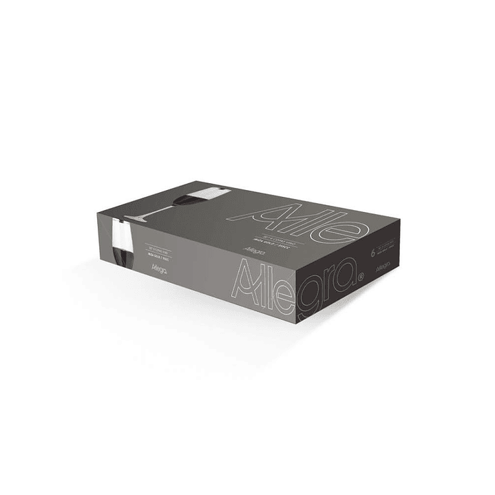 Set de 6 Copas de Vino Ibiza Gold 315CC 2