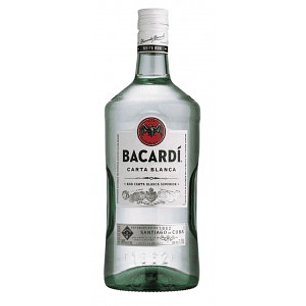 Ron Bacardi Carta Blanca Galón 1750cc