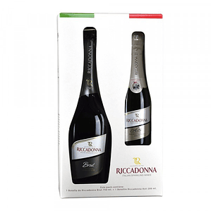 Pack Espumante Riccadona Brut 750cc + Asti 200cc
