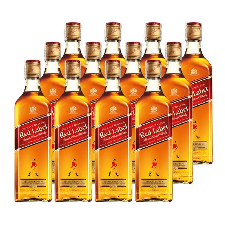 12x Whisky Johnnie Walker Red Label 40º 750cc