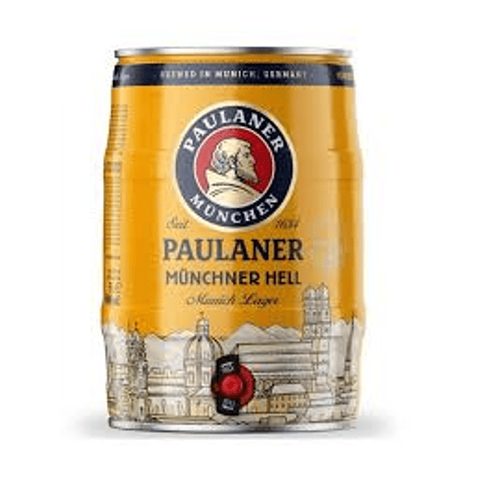 Cerveza Paulaner Munchner Hell 4,9º Barril 5 L