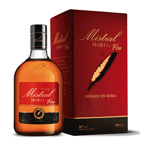 Pisco Mistral Nobel Fire 30° 750cc