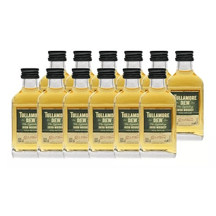 Pack 12x Whisky Tullamore Miniatura 50cc