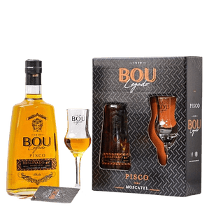 Pisco Bou Legado envejecido 40º + copa 750cc