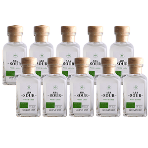 Pack x10 Coctel Sour Aba Limon 14° Miniatura 50cc