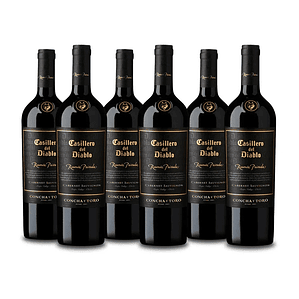 Caja 6x Vino Casillero del Diablo Reserva Privada Variedades 750cc ($7.290 c/u)