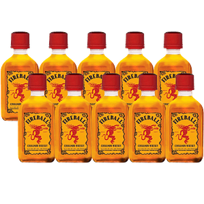 Pack x10 Whisky Fireball Cinnamon 33° Miniatura 50cc
