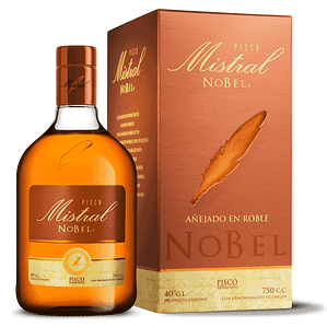 Pisco Mistral Nobel 40º 750cc