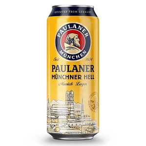 Cerveza Paulaner Munchner Hell 4,9º Lata 500cc 