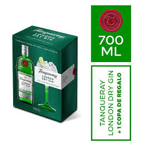 Pack Gin Tanqueray 700cc + Copa 