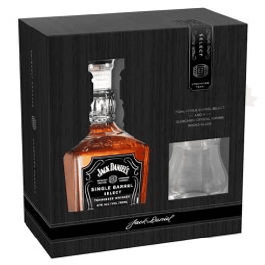 Pack Jack Daniels Single Barrel Select 47° 750cc + Copa