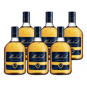 6x Pisco Mistral 35° 750cc ($6.260 c/u)
