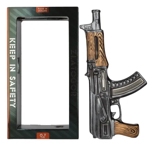 Vodka Zlatogor Gun AK-47 Tradicional 40º 700cc Precio oferta