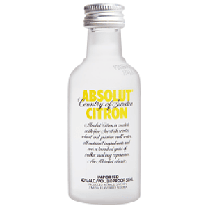 Vodka Absolut Citron 40º Miniatura 50cc 