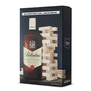 Pack Whisky Ballantines Finest 40° 750cc + Jenga