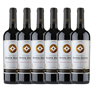 Pack X6 Vino Santa Digna Gran Reserva Cabernet Sauvignon 750cc