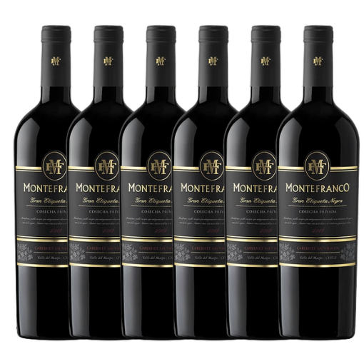 Vino Tarapacá Gran Reserva Etiqueta Negra Cabernet Sauvignon 750cc Pack 6 Unidades