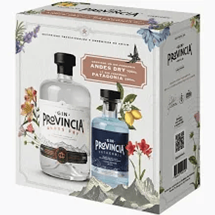 Pack Gin Provincia Andes Dry 700cc + Gin Patagonia 250cc